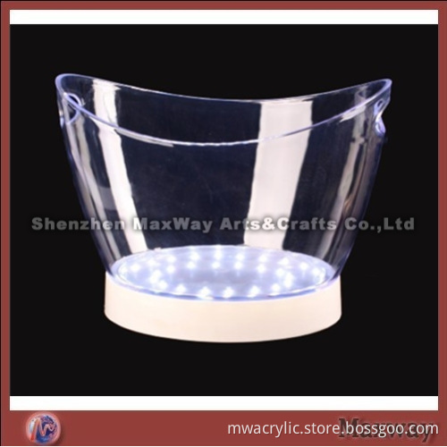 Crystal elegant PMMA ice bucket/pail